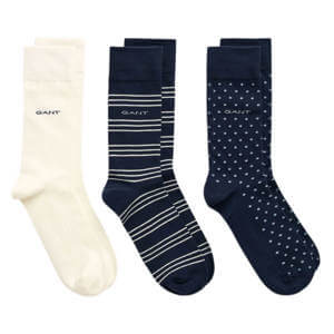 GANT 3-Pack Patterned Socks